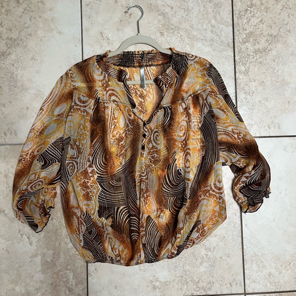 Printed loose top